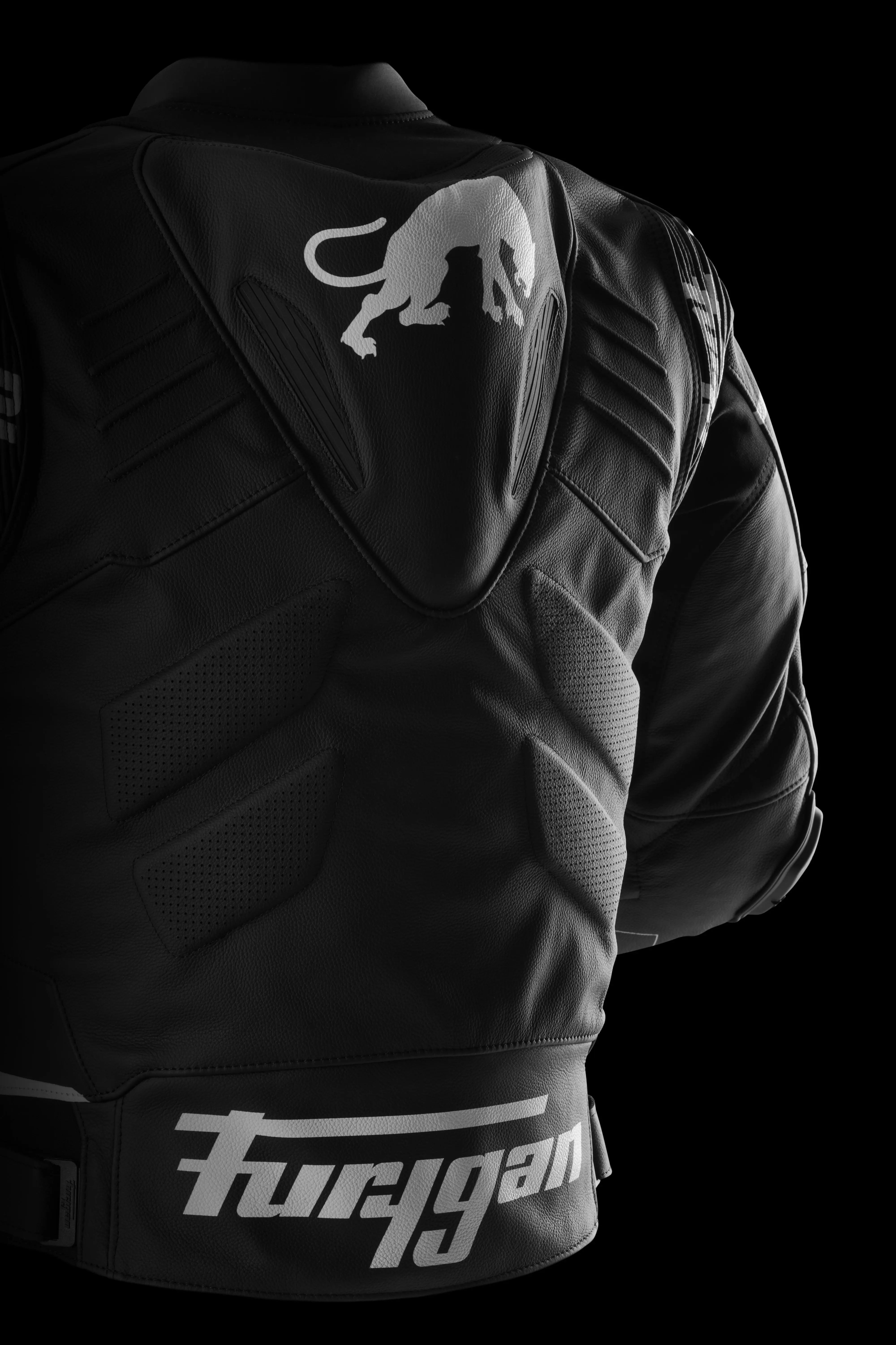 Furygan Sirius Leather Jacket Black / White FREE UK Delivery, FREE 365 Day Returns | Moto Central