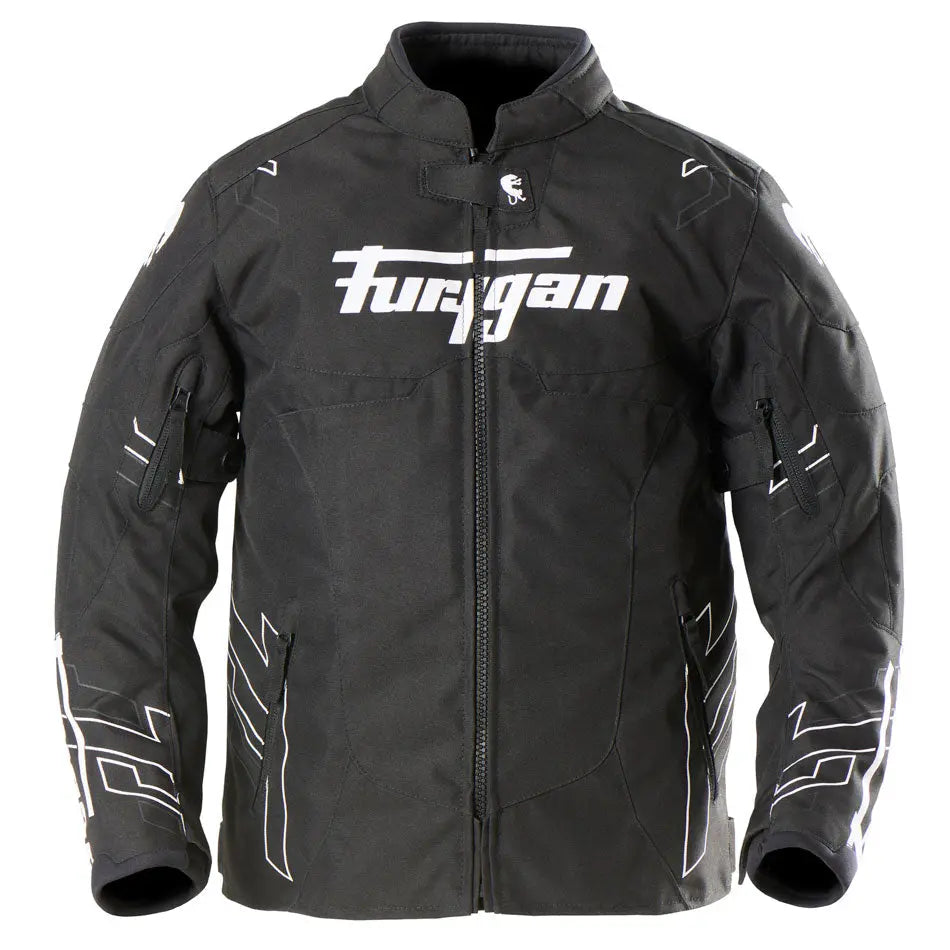 Furygan Neon Kids Textile Jacket Black / White / Anthracite FREE UK Delivery, FREE 365 Day Returns | Moto Central
