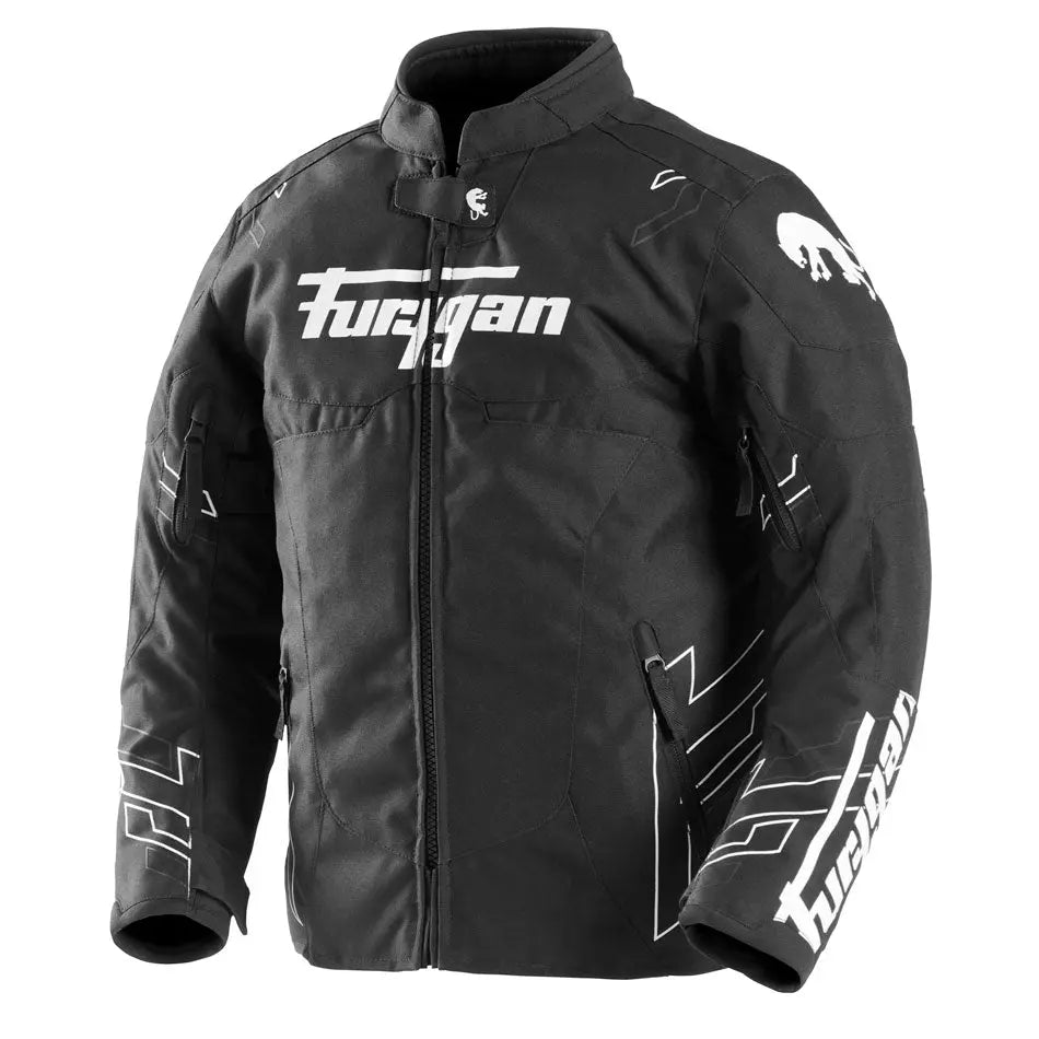 Furygan Neon Kids Textile Jacket Black / White / Anthracite FREE UK Delivery, FREE 365 Day Returns | Moto Central