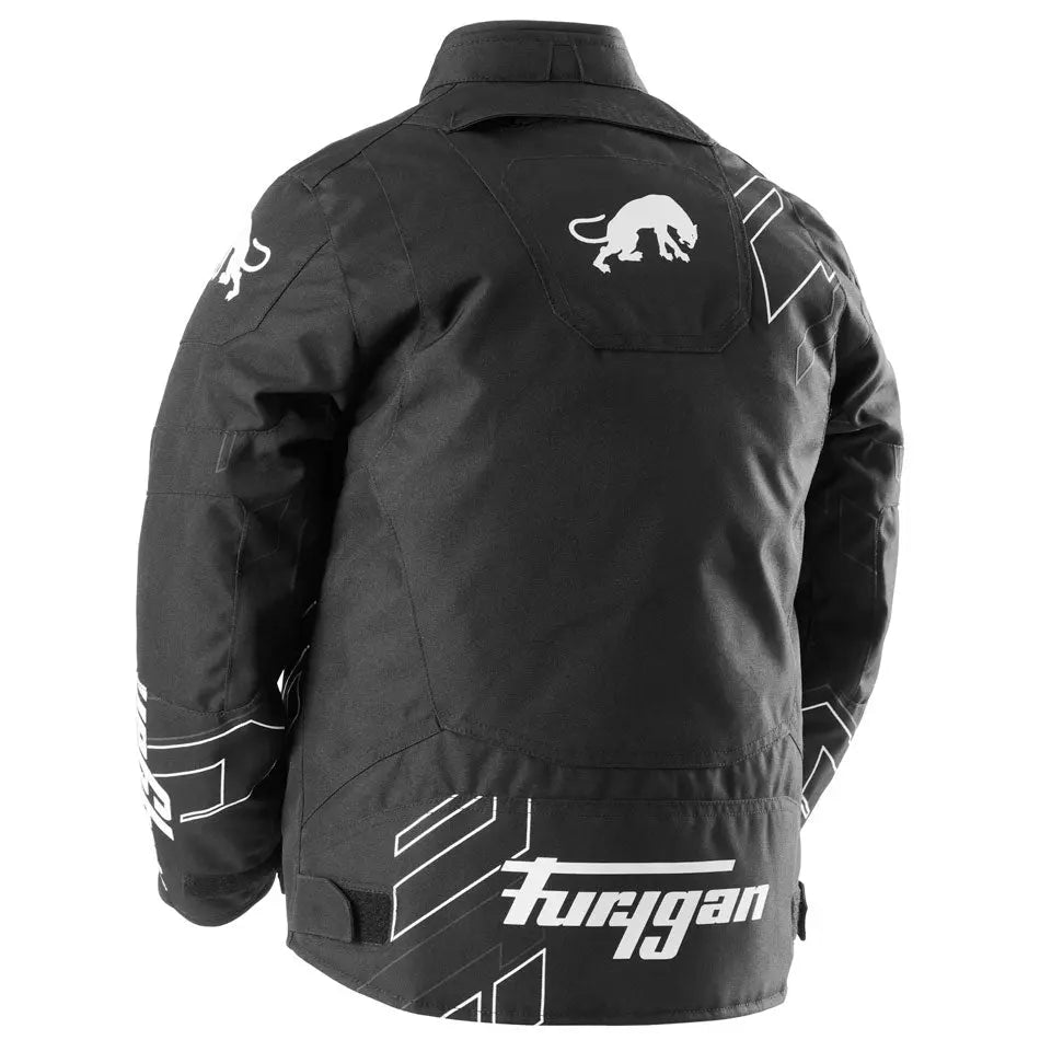 Furygan Neon Kids Textile Jacket Black / White / Anthracite FREE UK Delivery, FREE 365 Day Returns | Moto Central