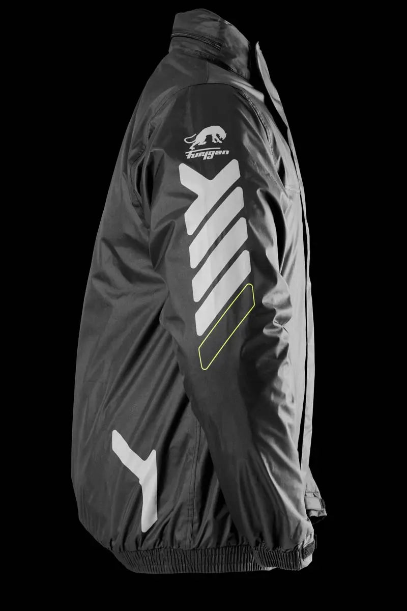 Furygan Tornado Rain Over Jacket Black / Fluo Yellow FREE UK Delivery, FREE 365 Day Returns | Moto Central