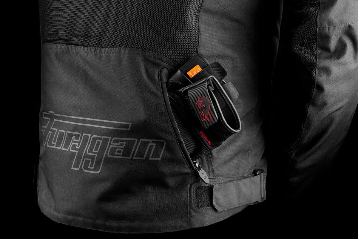 Furygan Aquilon Textile Jacket Black / Grey FREE UK Delivery, FREE 365 Day Returns | Moto Central