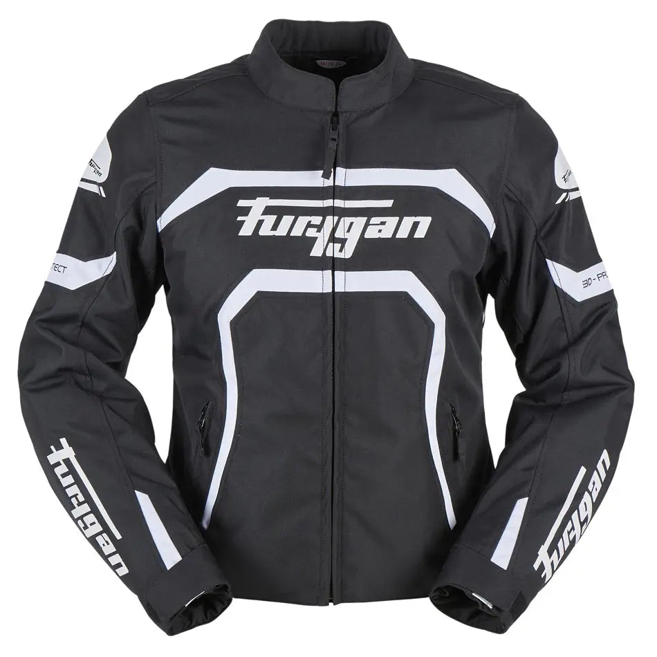 Furygan Mystic Evo Ladies Textile Jacket Black / White FREE UK Delivery, FREE 365 Day Returns | Moto Central