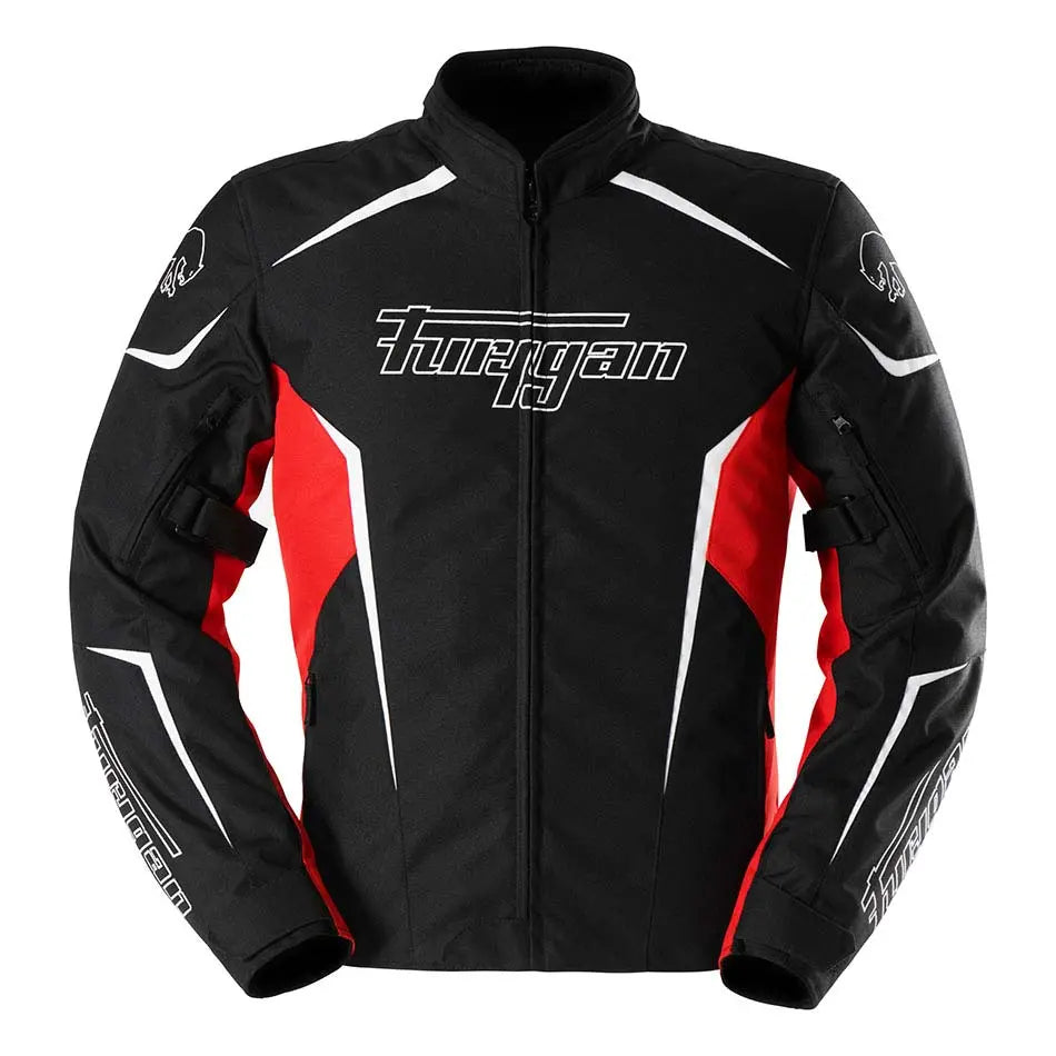 Furygan Yori Textile Jacket Black / Red / White FREE UK Delivery, FREE 365 Day Returns | Moto Central