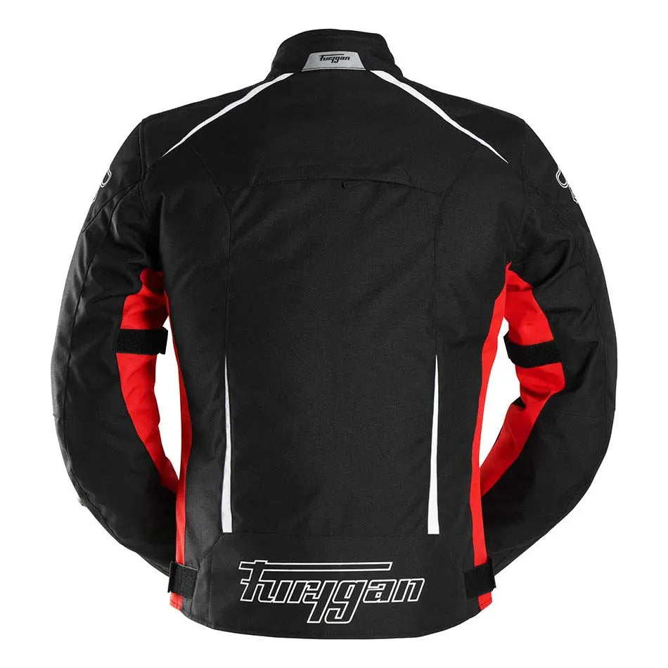 Furygan Yori Textile Jacket Black / Red / White FREE UK Delivery, FREE 365 Day Returns | Moto Central