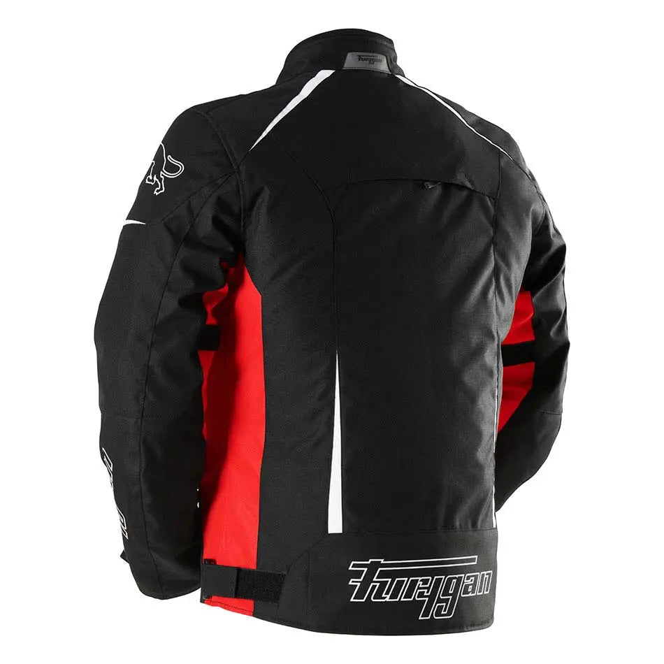 Furygan Yori Textile Jacket Black / Red / White FREE UK Delivery, FREE 365 Day Returns | Moto Central