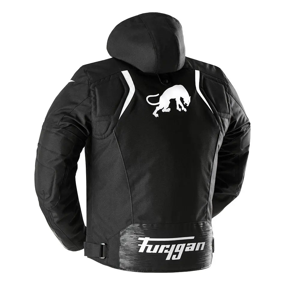 Furygan Shard Textile Jacket Black / White FREE UK Delivery, FREE 365 Day Returns | Moto Central