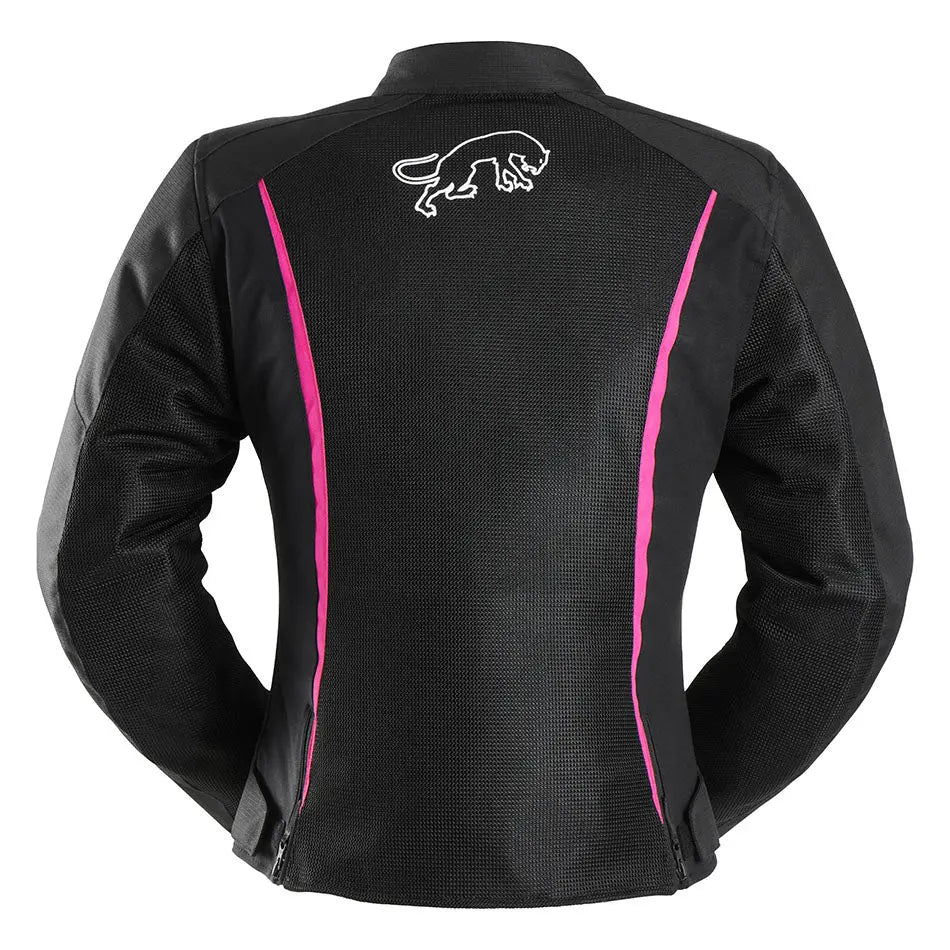 Furygan Odessa Vented 3-In-1 Ladies Textile Jacket Black / White / Pink FREE UK Delivery, FREE 365 Day Returns | Moto Central