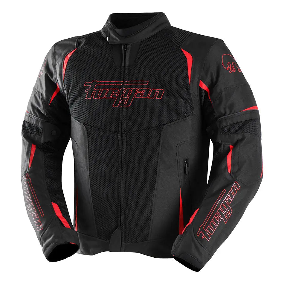 Furygan Ultra Spark 3-In-1 Vented+ Textile Jacket Black / Red FREE UK Delivery, FREE 365 Day Returns | Moto Central