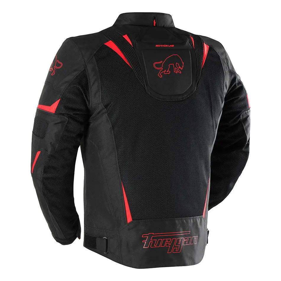 Furygan Ultra Spark 3-In-1 Vented+ Textile Jacket Black / Red FREE UK Delivery, FREE 365 Day Returns | Moto Central