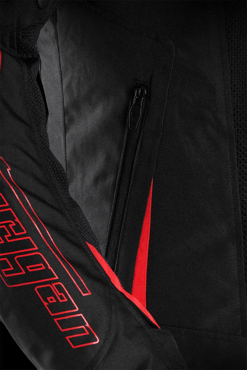 Furygan Ultra Spark 3-In-1 Vented+ Textile Jacket Black / Red FREE UK Delivery, FREE 365 Day Returns | Moto Central