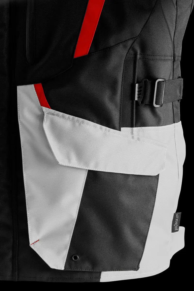 Furygan Apalaches Evo Textile Jacket Black / Pearl / Red FREE UK Delivery, FREE 365 Day Returns | Moto Central