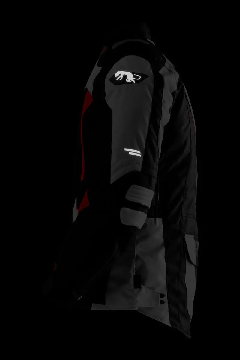 Furygan Apalaches Evo Textile Jacket Black / Pearl / Red FREE UK Delivery, FREE 365 Day Returns | Moto Central