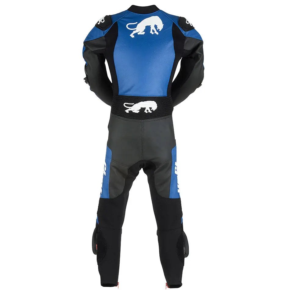 Furygan Combi Kids Evo Leather Suit Black / Blue / White FREE UK Delivery, FREE 365 Day Returns | Moto Central