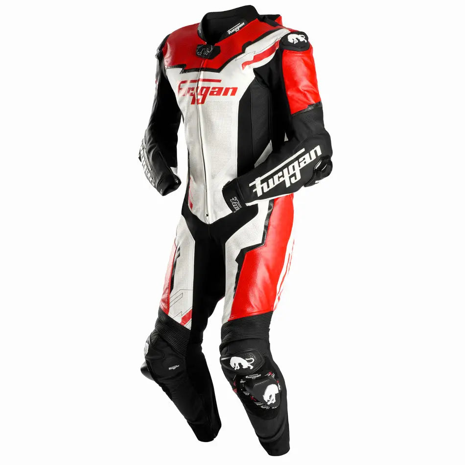 Furygan Eclipse X Kevlar One Piece Leather Suit Black / Red / White FREE UK Delivery, FREE 365 Day Returns | Moto Central