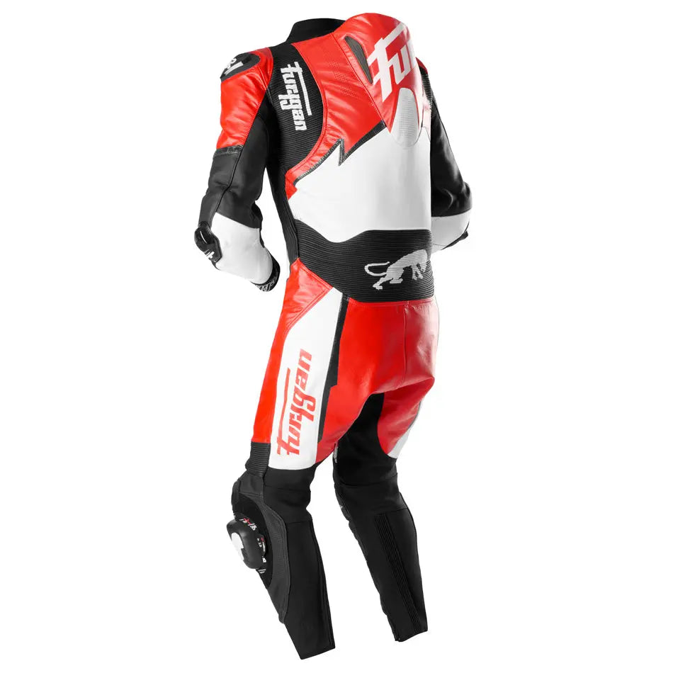 Furygan Eclipse X Kevlar One Piece Leather Suit Black / Red / White FREE UK Delivery, FREE 365 Day Returns | Moto Central