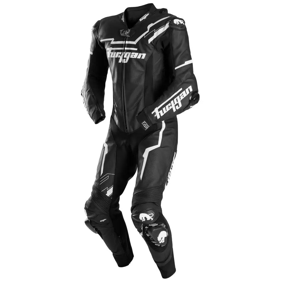 Furygan Eclipse X Kevlar One Piece Leather Suit Black / White FREE UK Delivery, FREE 365 Day Returns | Moto Central