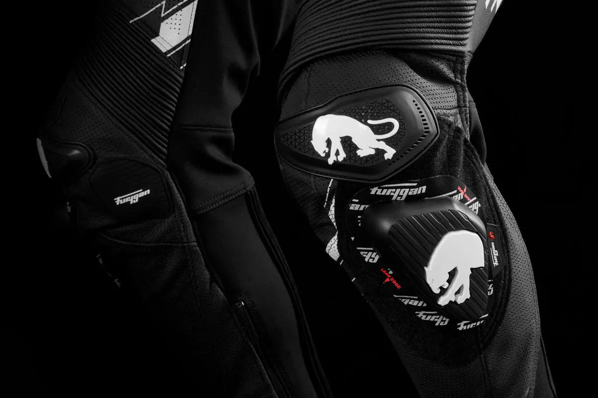 Furygan Eclipse X Kevlar One Piece Leather Suit Black / White FREE UK Delivery, FREE 365 Day Returns | Moto Central