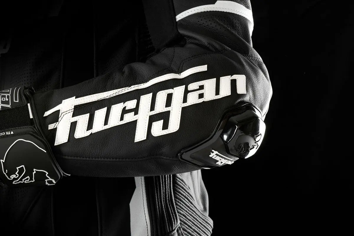 Furygan Eclipse X Kevlar One Piece Leather Suit Black / White FREE UK Delivery, FREE 365 Day Returns | Moto Central