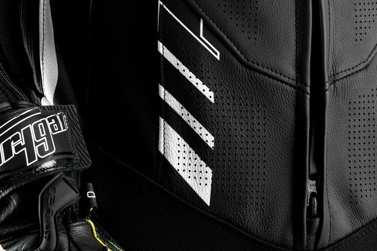 Furygan Eclipse X Kevlar One Piece Leather Suit Black / White FREE UK Delivery, FREE 365 Day Returns | Moto Central