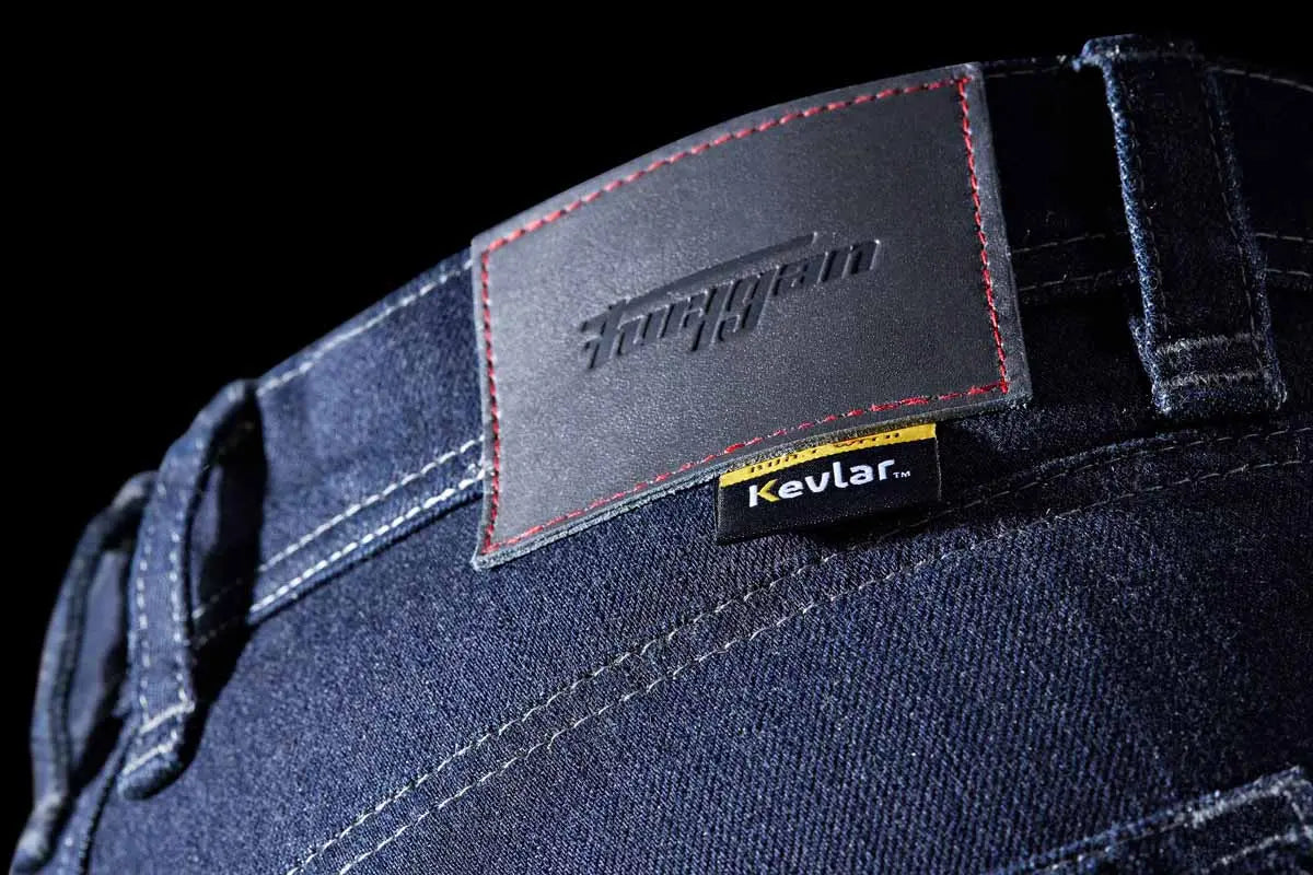 Furygan Nikita X Kevlar Mom Fit Ladies Jeans Dark Blue FREE UK Delivery, FREE 365 Day Returns | Moto Central