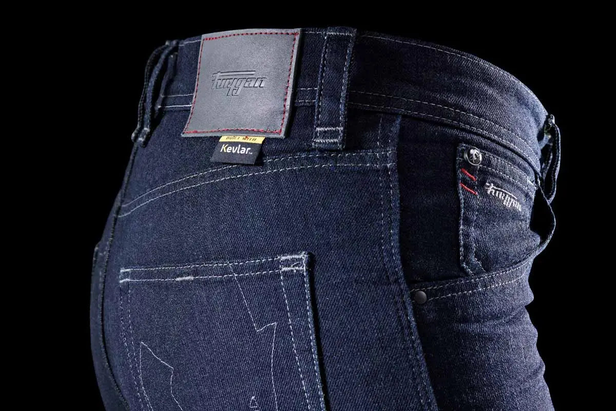 Furygan Nikita X Kevlar Mom Fit Ladies Jeans Dark Blue FREE UK Delivery, FREE 365 Day Returns | Moto Central
