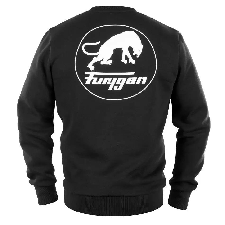 Furygan Corpo Sweatshirt Black / White FREE UK Delivery, FREE 365 Day Returns | Moto Central