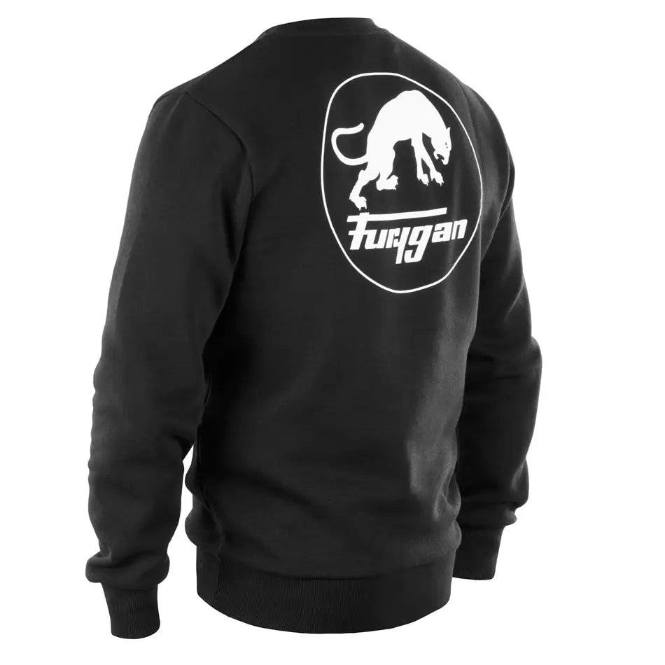Furygan Corpo Sweatshirt Black / White FREE UK Delivery, FREE 365 Day Returns | Moto Central