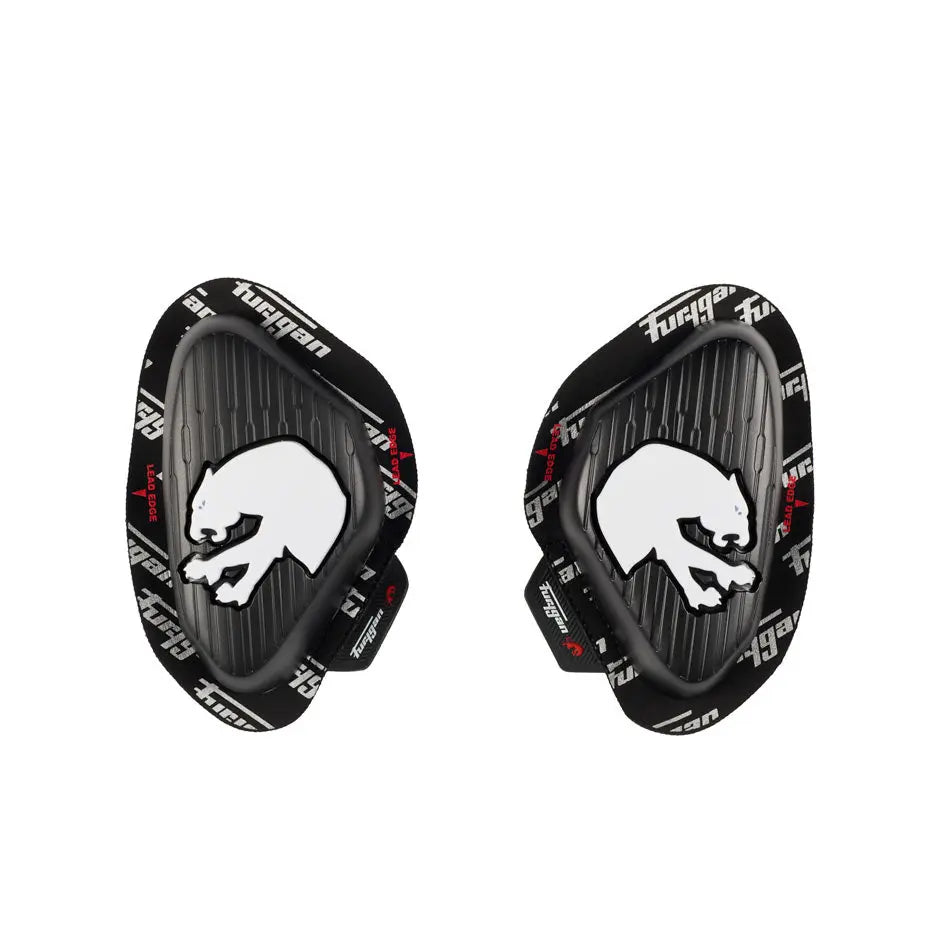 Furygan Knee Sliders Black / White FREE UK Delivery, FREE 365 Day Returns | Moto Central