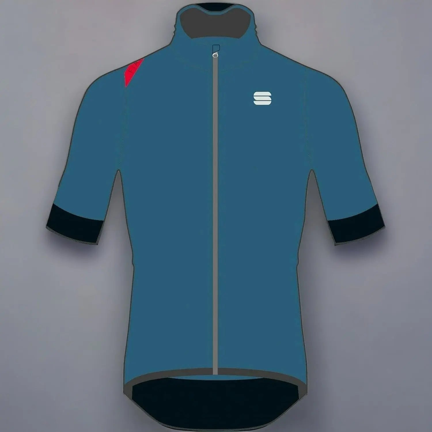 Sportful Fiandre Light NoRain Short Sleeves Jacket Sea Blue - FREE UK Shipping, FREE 365 Day Returns | Moto Central