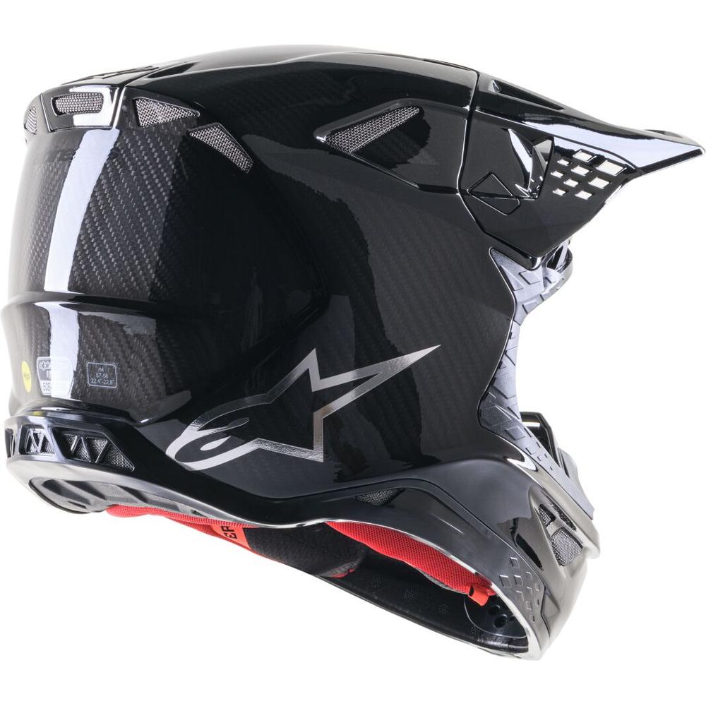 Alpinestars Supertech M10 Fame MX Gloss Black / Carbon