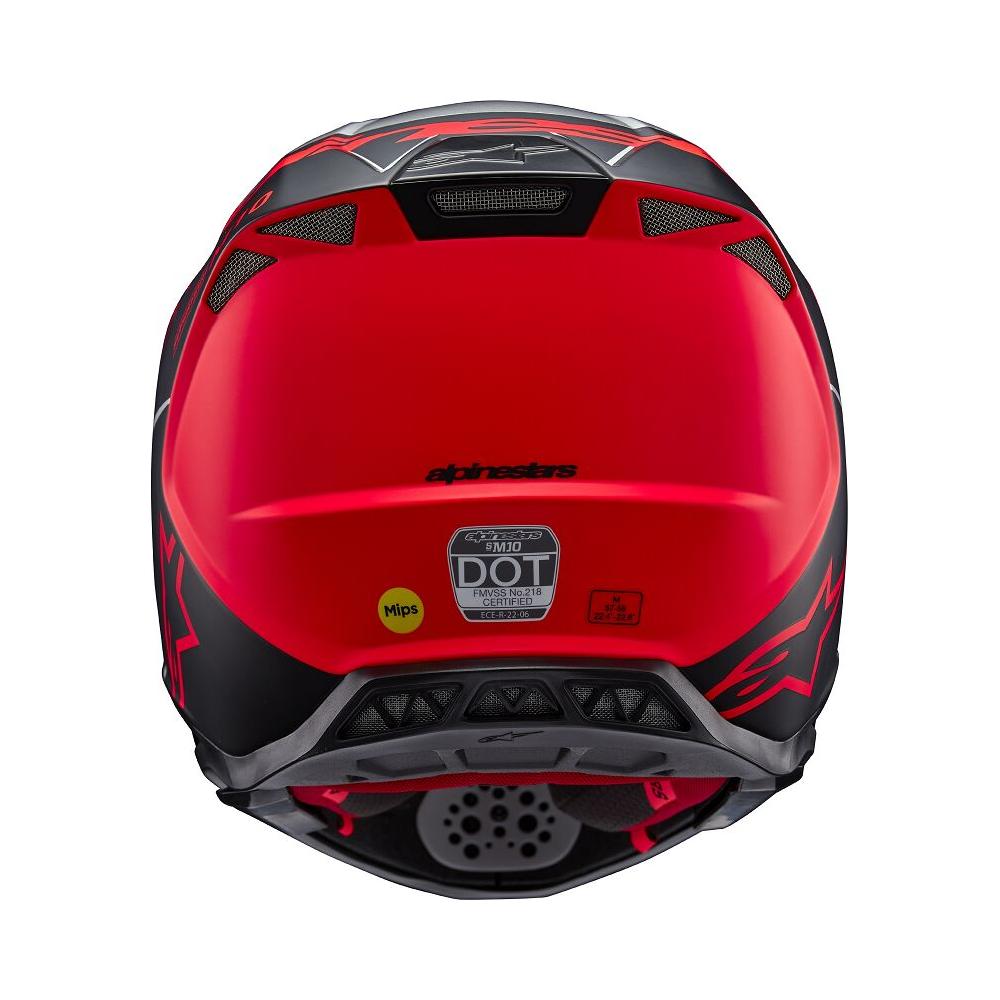 Alpinestars Supertech M10 Flood MX Gloss Orange / Silver