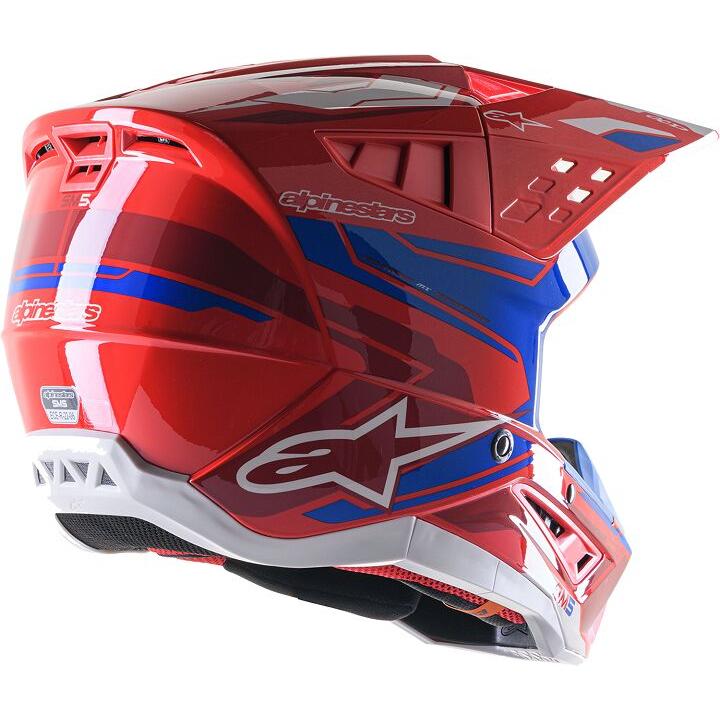 Alpinestars Supertech M5 Action 2 MX Gloss Red / Blue