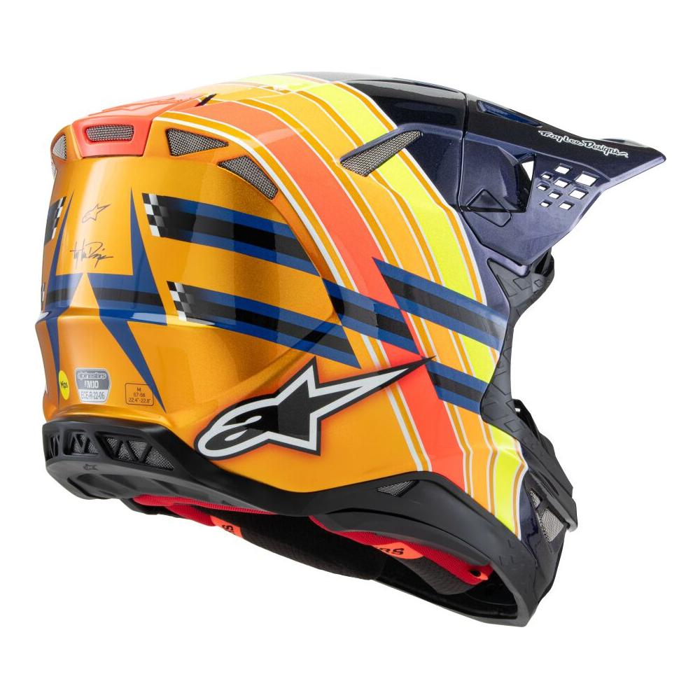 Alpinestars Supertech M10 TLD 25 MX Blue / Orange / Yellow