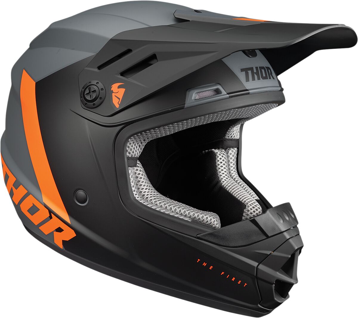 Thor Sector Chev Youth Charcoal / Orange