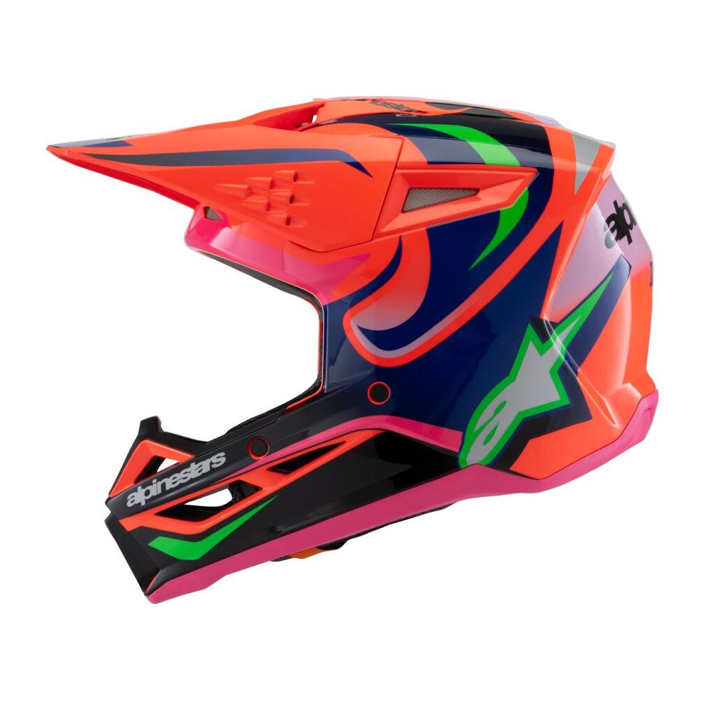 Alpinestars S-M3 Deegan Youth MX Orange / Purple / Pink