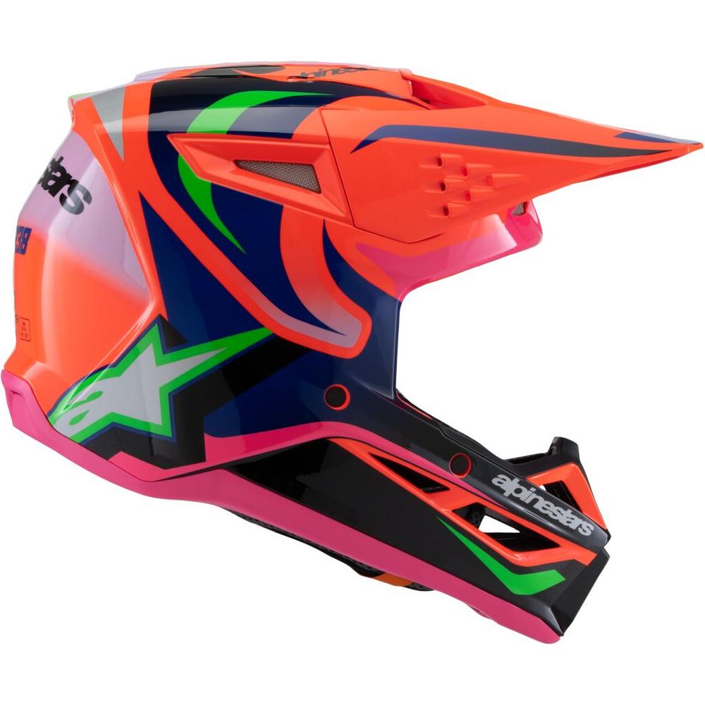 Alpinestars S-M3 Deegan Youth MX Orange / Purple / Pink