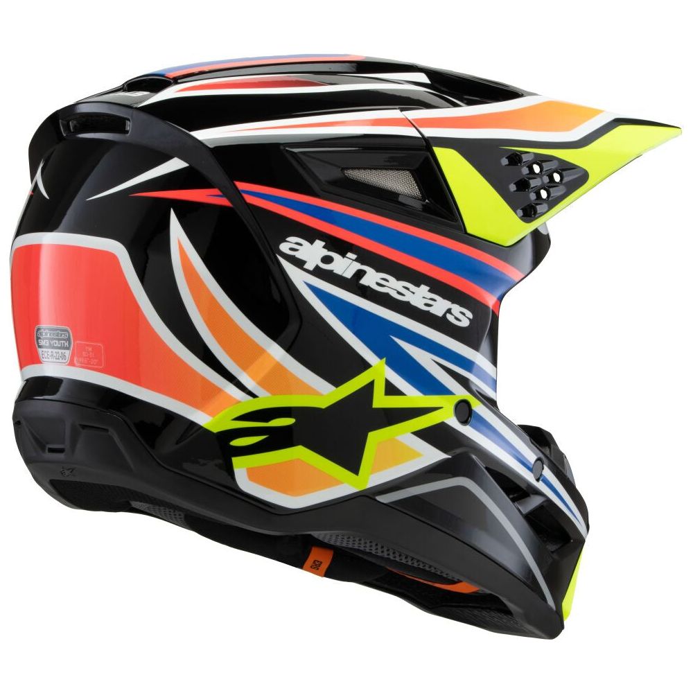 Alpinestars S-M3 Wurx Youth MX Black / Yellow / Blue