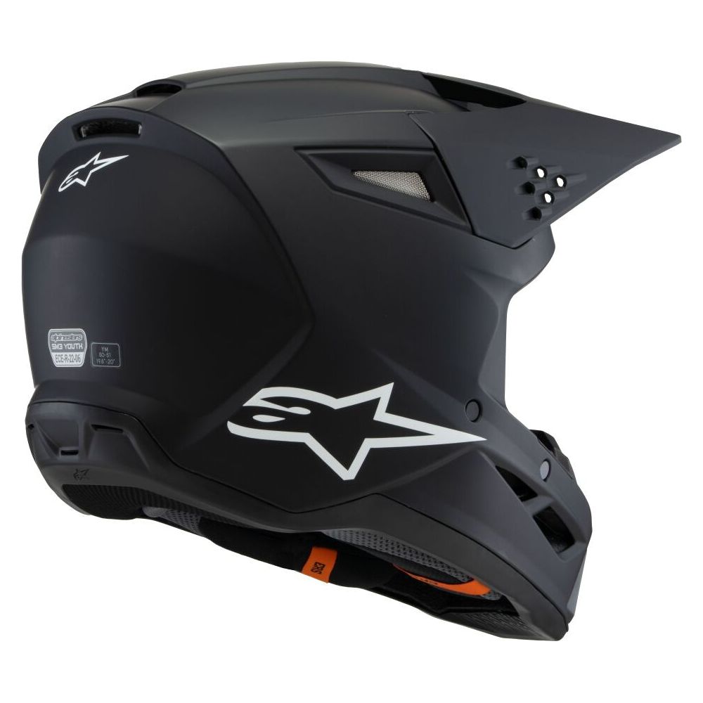 Alpinestars S-M3 Solid Youth MX Black
