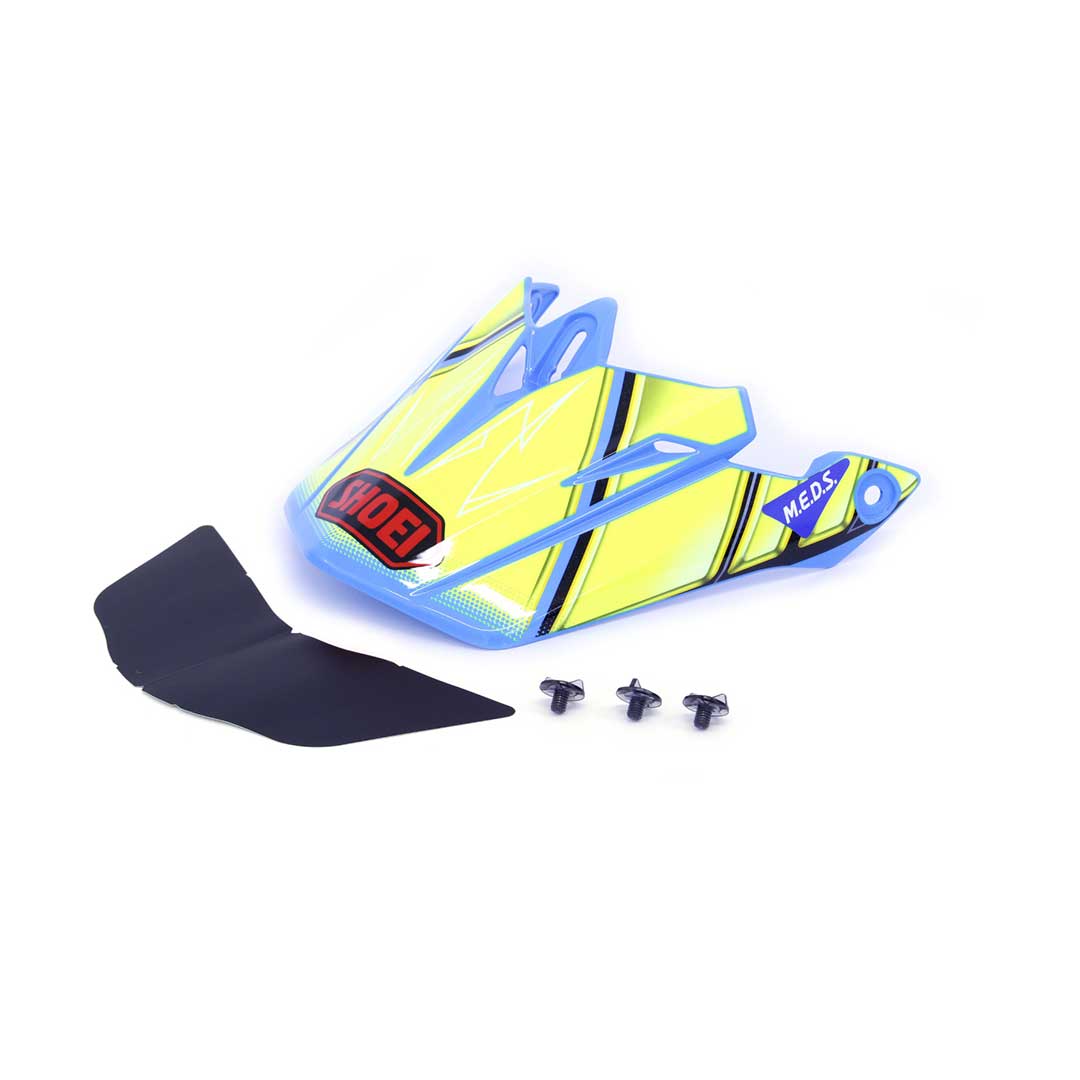 Shoei Peak For VFX WR Glaive TC-2 Blue / Yellow Helmet FREE UK Delivery, FREE 365 Day Returns | Moto Central