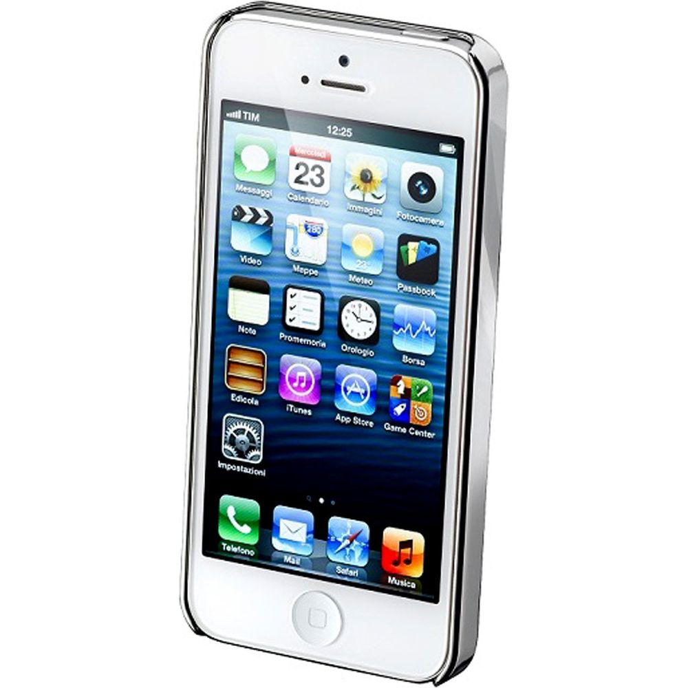Interphone Carbon Cover Silver For iPhone 5