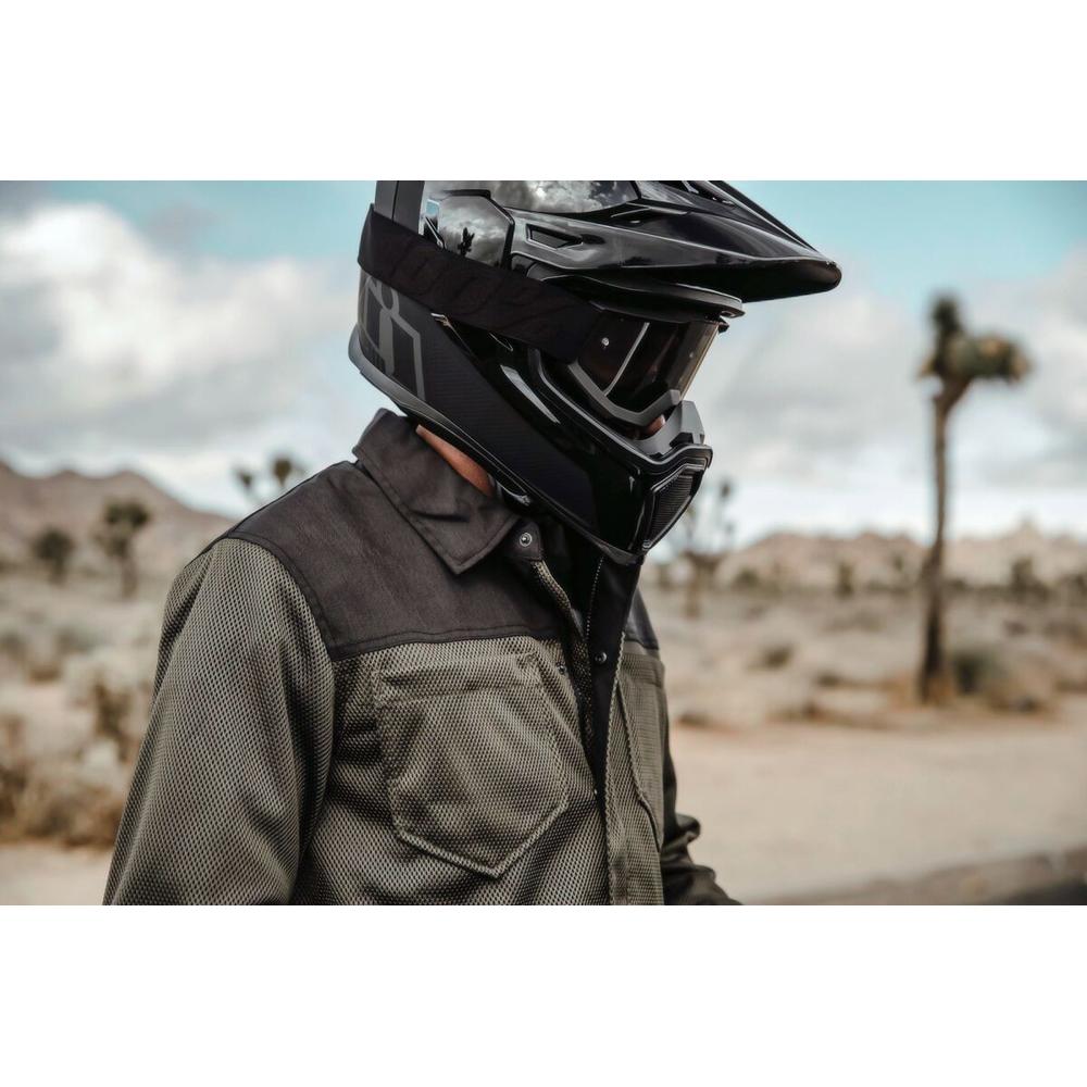 Icon Airflite Visor Peak Black