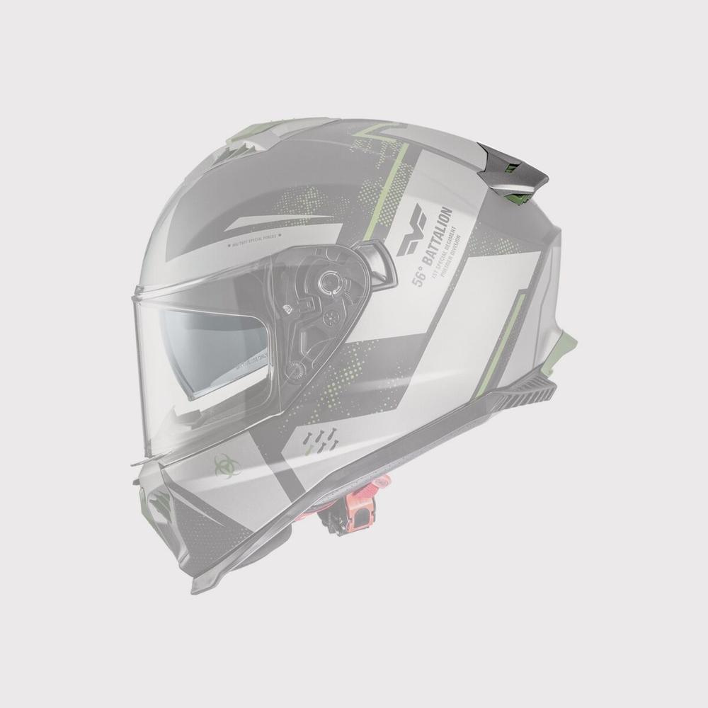 Premier Typhoon Helmet Spoiler Grey