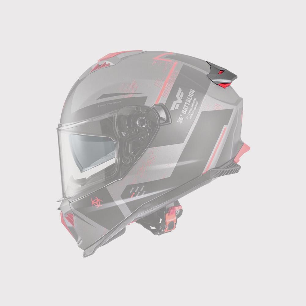 Premier Typhoon Helmet Spoiler Matt Grey