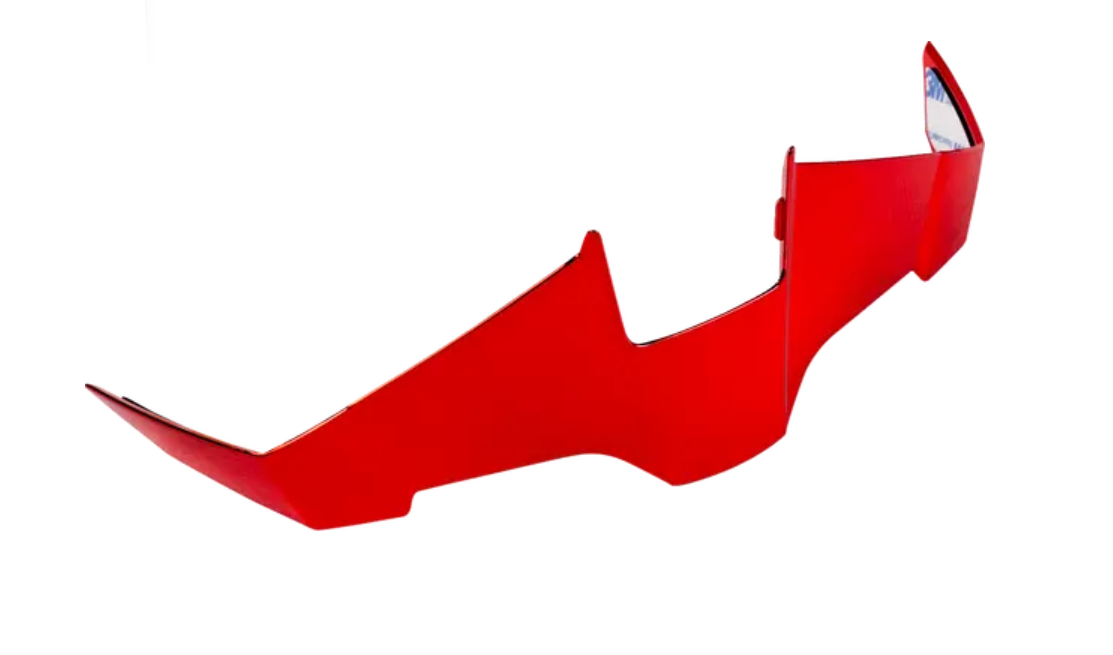 Icon Threshold Helmet Rear Spoiler Calypso Red