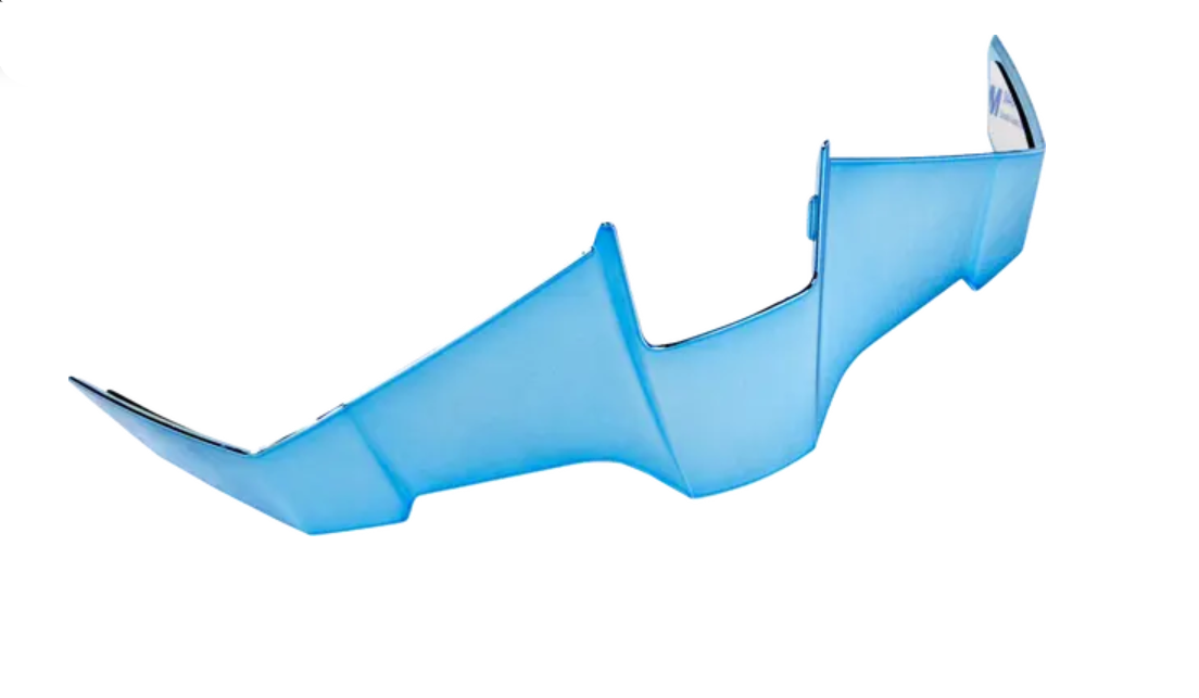 Icon Threshold Helmet Rear Spoiler Boatdrink Blue