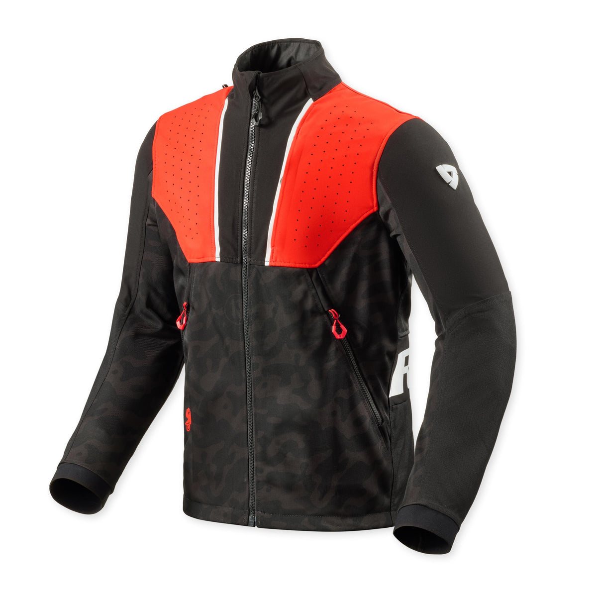 Revit Africa Textile Jacket Black / Red front