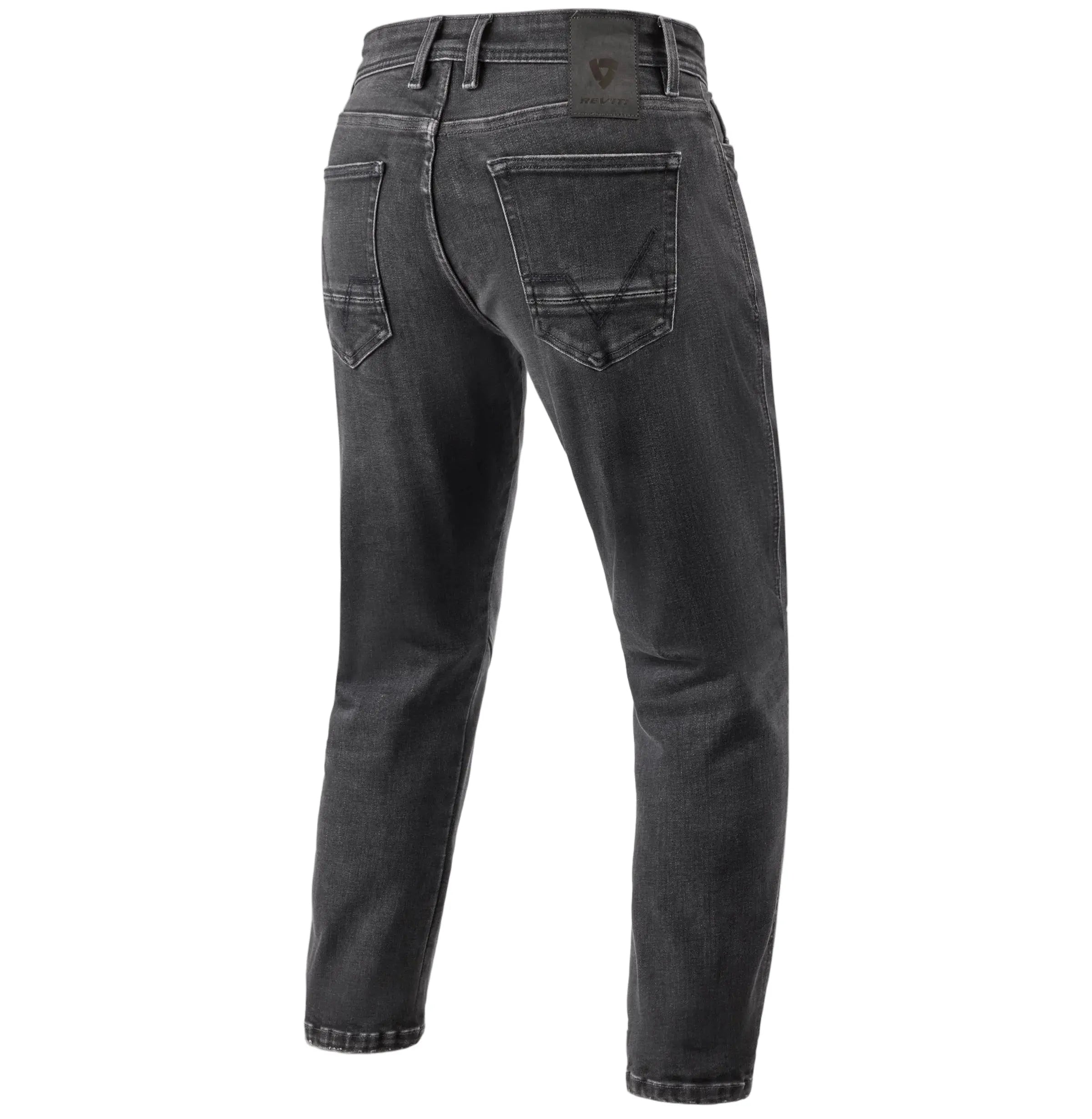 Revit Detroit 3 Tapered Jeans Dark Black Stone - FREE UK Delivery, FREE 365 Day Returns | Moto Central