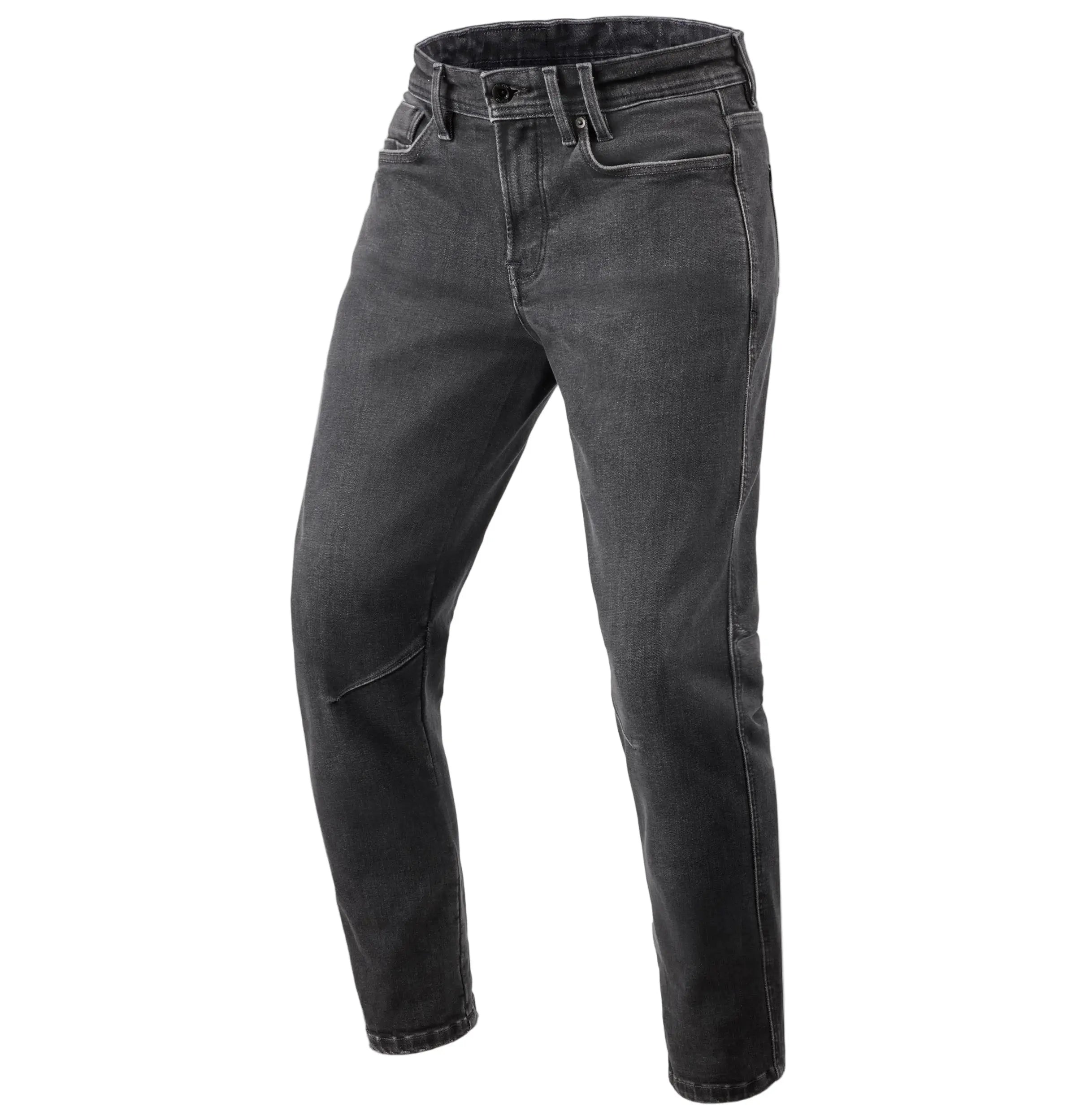Revit Detroit 3 Tapered Jeans Dark Black Stone - FREE UK Delivery, FREE 365 Day Returns | Moto Central