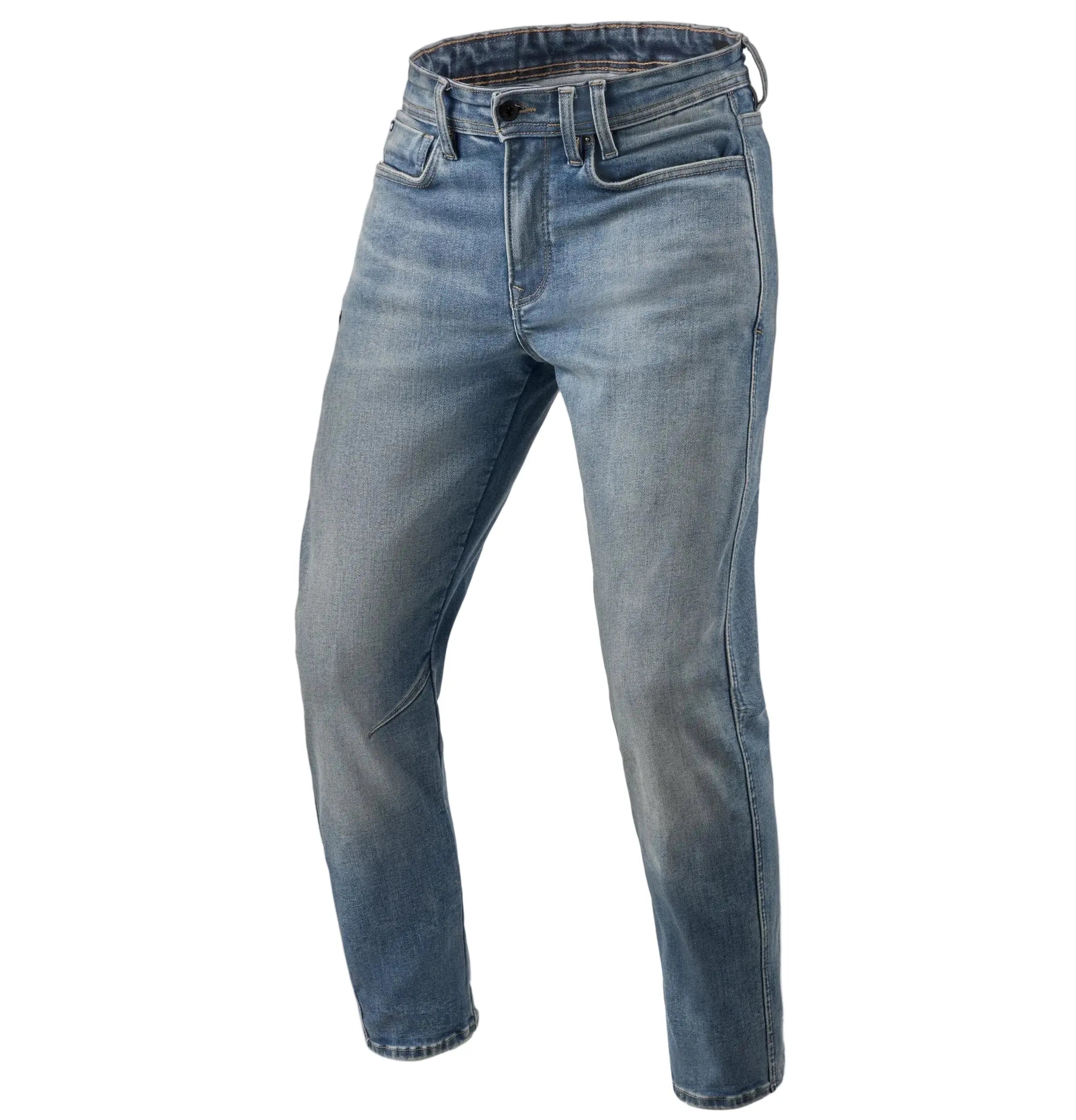 Revit Detroit 3 Tapered Jeans Medium Blue Vintage - FREE UK Delivery, FREE 365 Day Returns | Moto Central